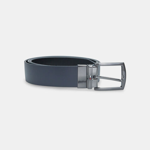 Cinturón de hombre de piel Tommy Hilfiger, Azul Cinturón de hombre de piel Tommy Hilfiger, Azul